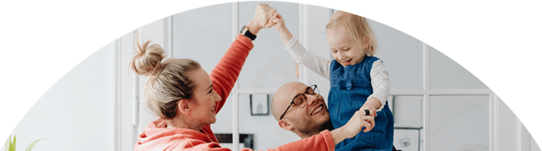 Familie zu Hause 