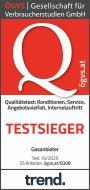 ÖGVS Preissiegel zum Testsieger 2025 unter Gasanbietern