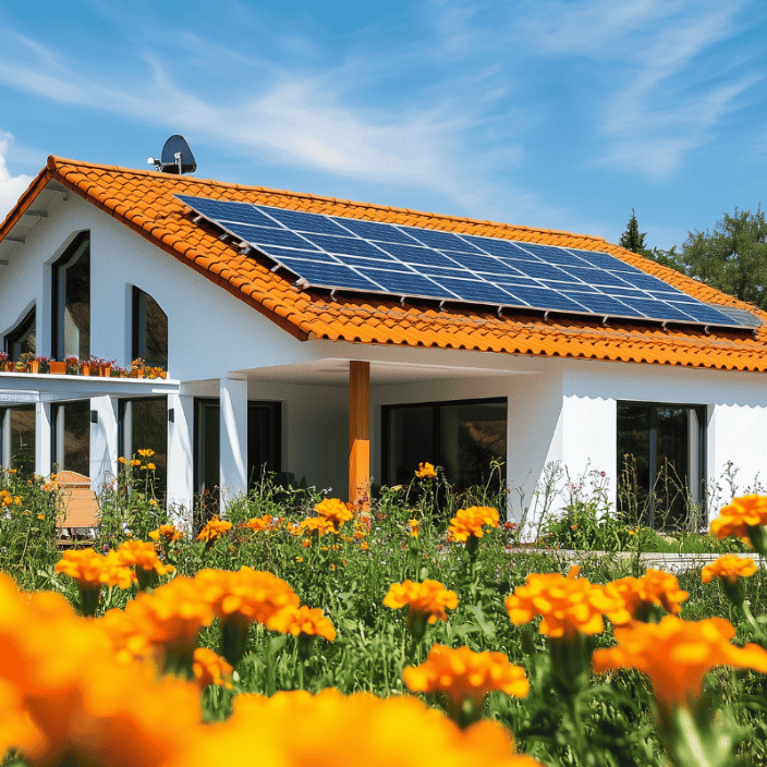 Photovoltaikanlage am Hausdach